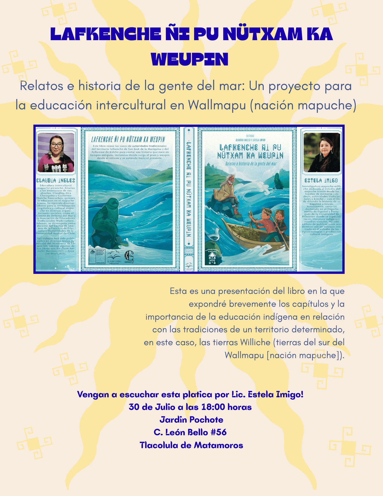 Poster for Estela Imigo's talk